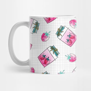 Watercolor Strawberry Jam Mug